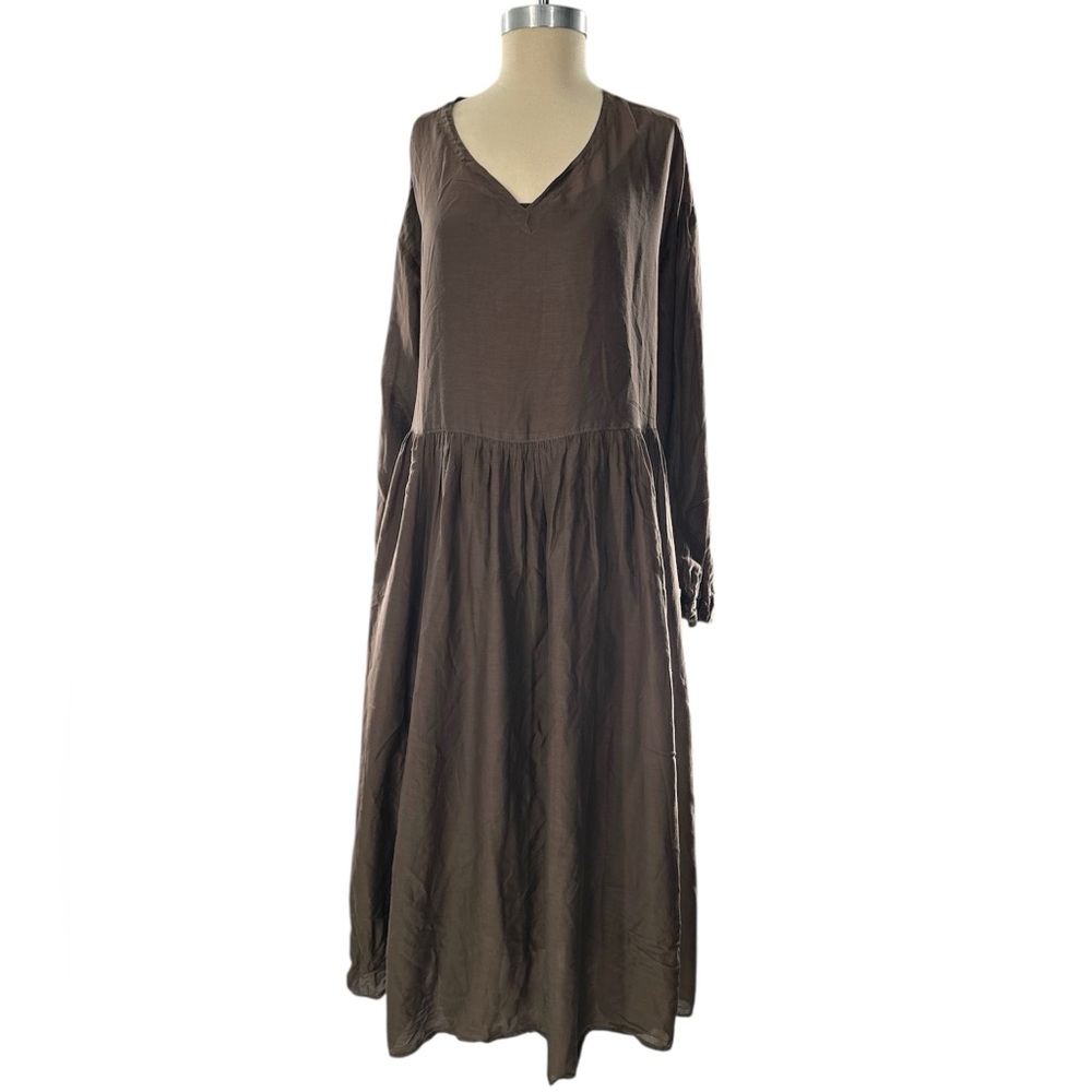CP Shades Chocolate Long Sleeve Dress
